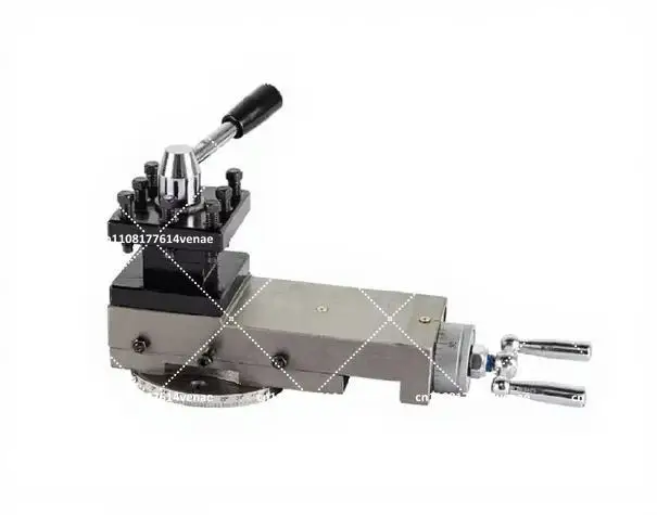 Mini Lathe Tool Holder BV20 Assembly, 70mm Width 80mm Stroke Metal Carriage Tool Post for Small Lathe Accessories