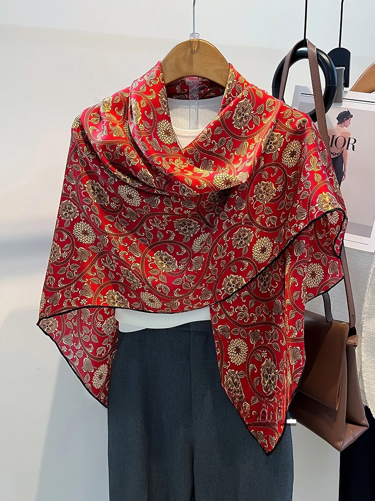 silk-scarf-red-awl-thin-sle-women's-faionable-autumn-winter-seasonal-large-size-plant-floral-pattern-ethnic-sle-gift-box
