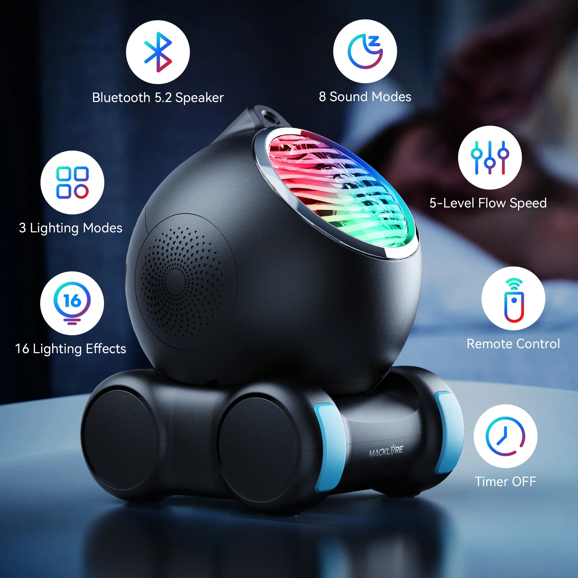 

GP06 15 songs APP control smart music star christmas projector lamp constellations lamp