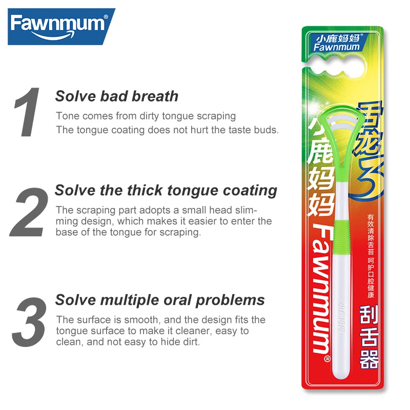 Fawnmum Silicone Tongue Scraper Cleaning Brush Food Grade Oral Care To Keep Fresh Breath 6Color Pack Tongue Clean Tongue Scraper