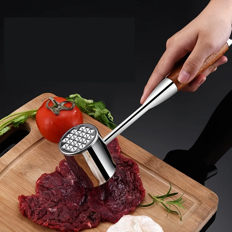 PLYS-304 stainless steel meat hammer, meat tenderizer, meat puree/patty making tool