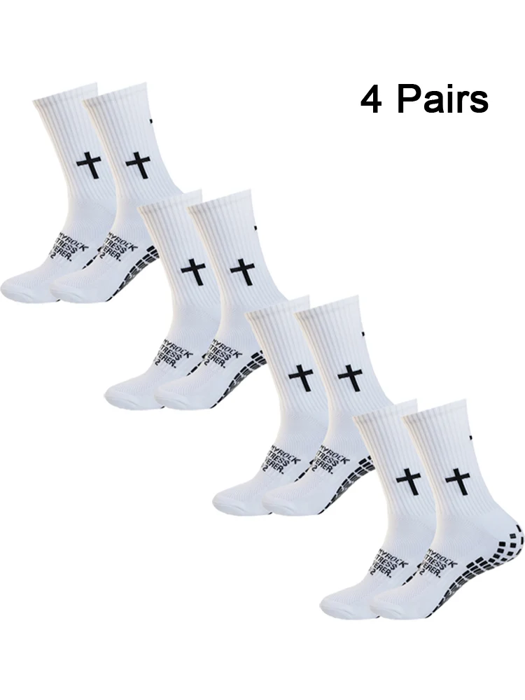 AliExpress OLOEY 4 Pairs Anti-slip Football Socks Men Woman Breathable Soccer Basketball Tennis Sports Socks Cycling Riding Socks Yoga Sock