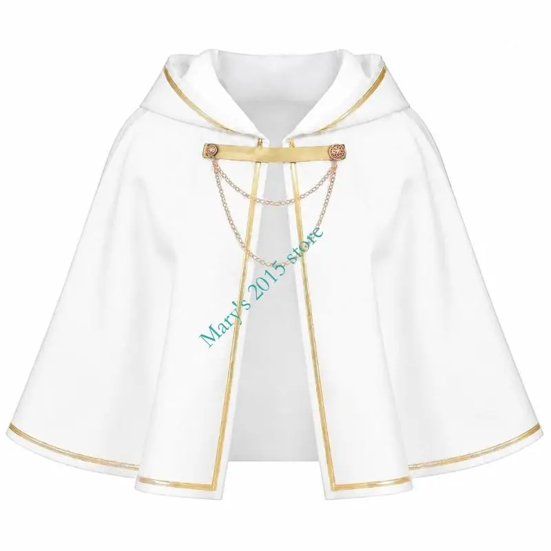 Halloween Hooded Cloak with Concealed Front Fastening