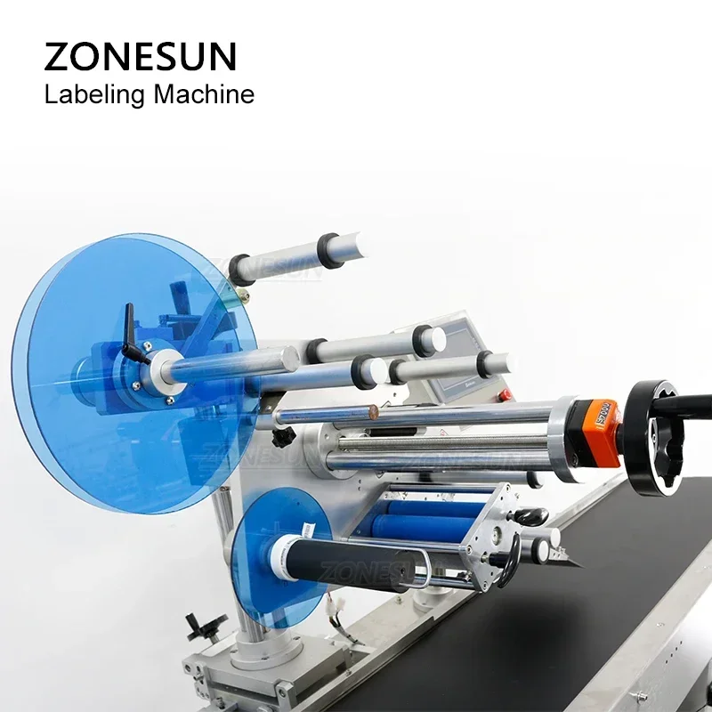 ZONESUN Automatic Flat Surface Label Applicator Box Labeling Machine Sticker Label Dispenser for Cartons ZS-TB831