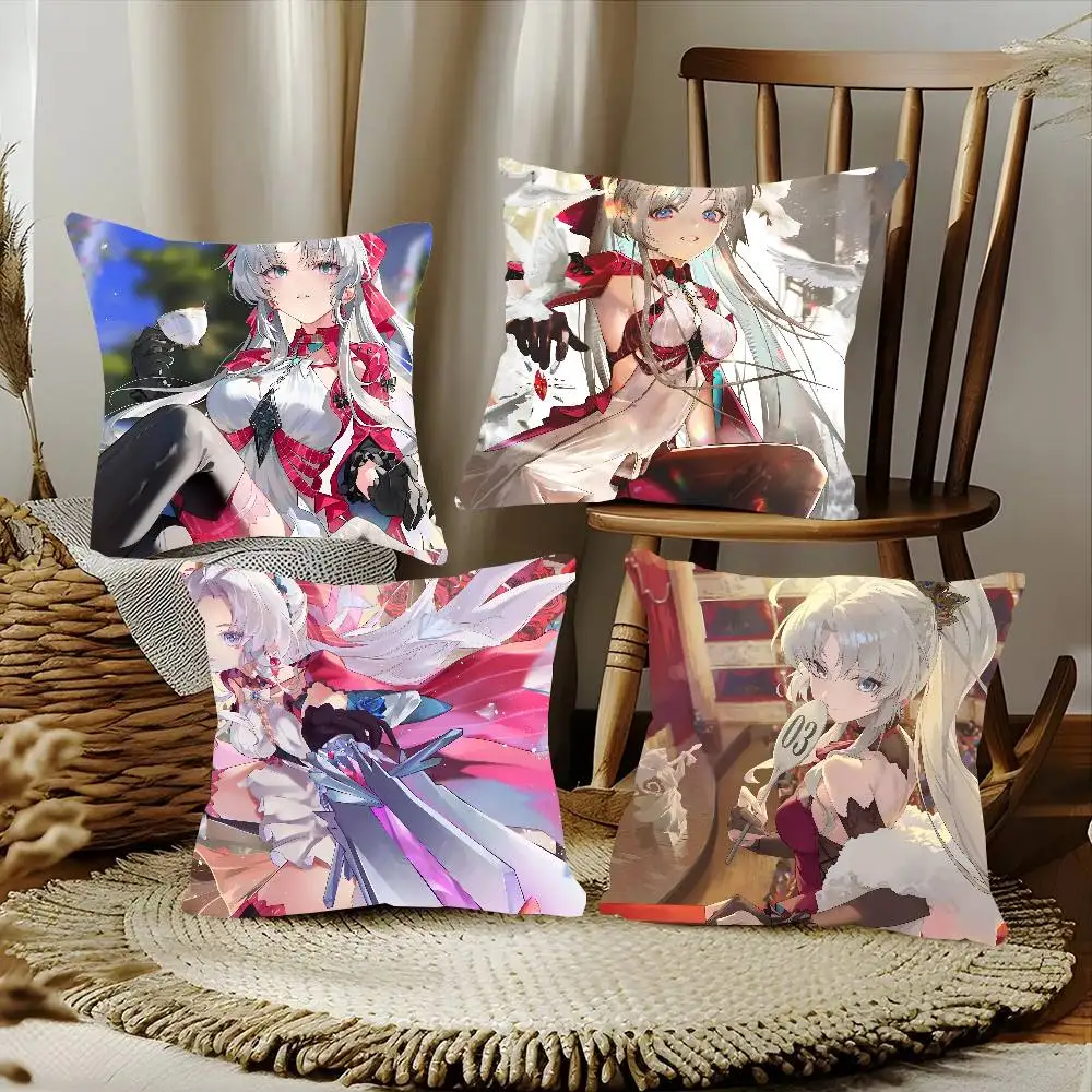 

Carlotta Montelli Wuthering Waves Game Pillow Case Square Pillow Bedroom Sofa Leisure Comfort Cushion Car Home Decoration