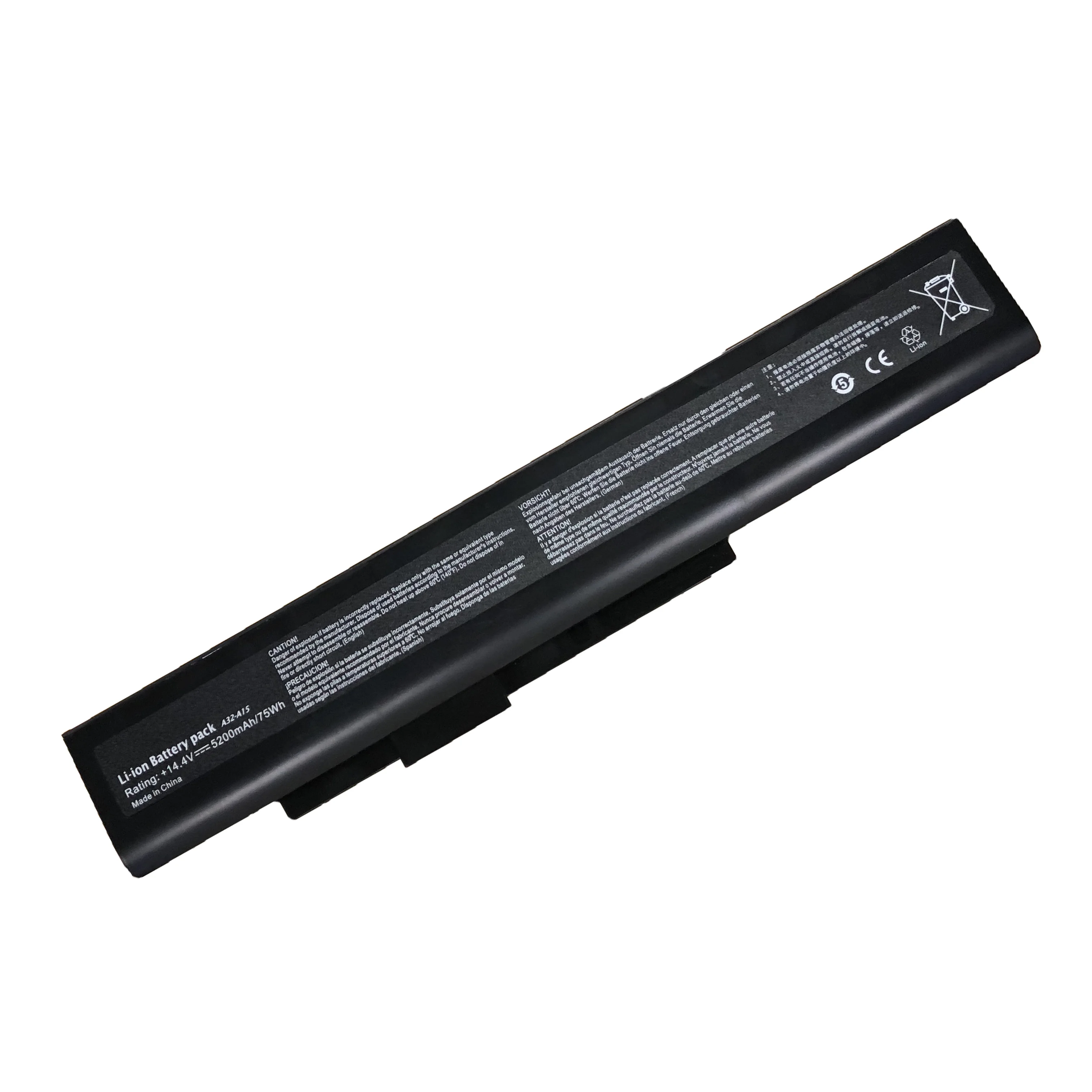 Imagem -03 - Bateria do Portátil para Msi A6400 Cr640 Cx640 para Medion E6221 E6227 P6815 P6634 X6815 14.4v 5200mah 75wh A32-a15 A42-a15 Novidades