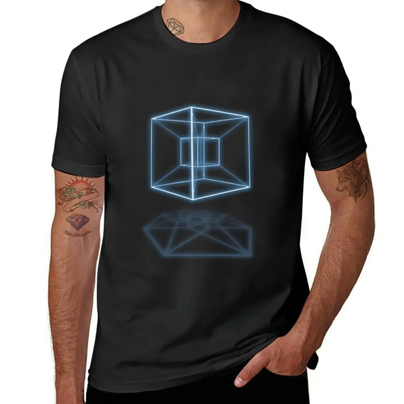 Hypercube T-Shirt graphic t shirt vintage rapper graphic tees heavy weight t shirts for men