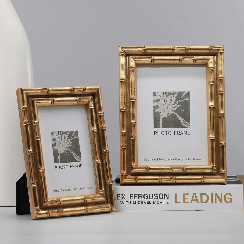 

High-Quality Chinese Bamboo Style Solid Wood Picture Frame Elegant Wooden Photo Frame for Sample Room Décor and Creative Display