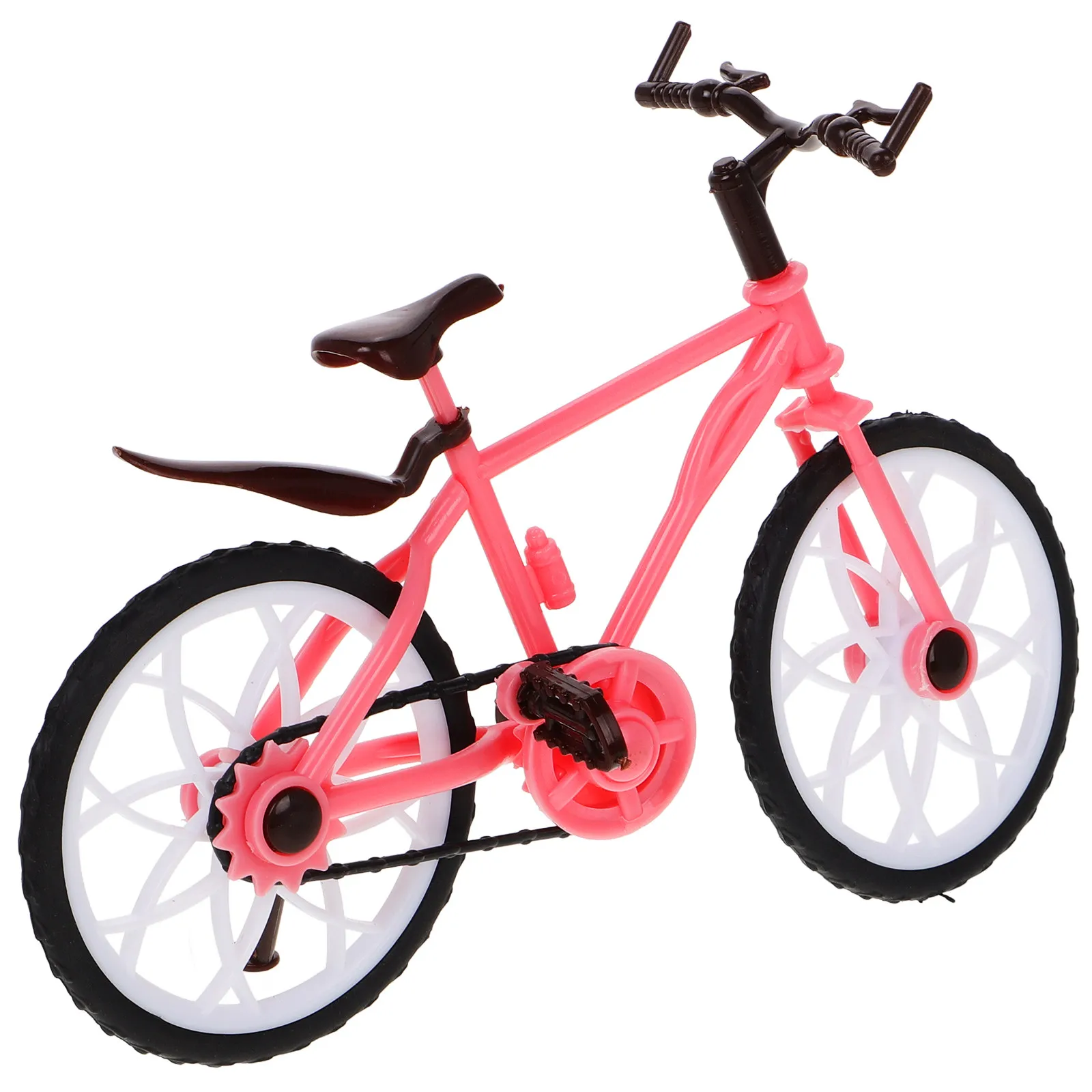 Mini Princess Bicycle Scale Simulation Bike Ornament for Dollhouse Furniture Set Kids Bicycle Decorations Home Cake Topper