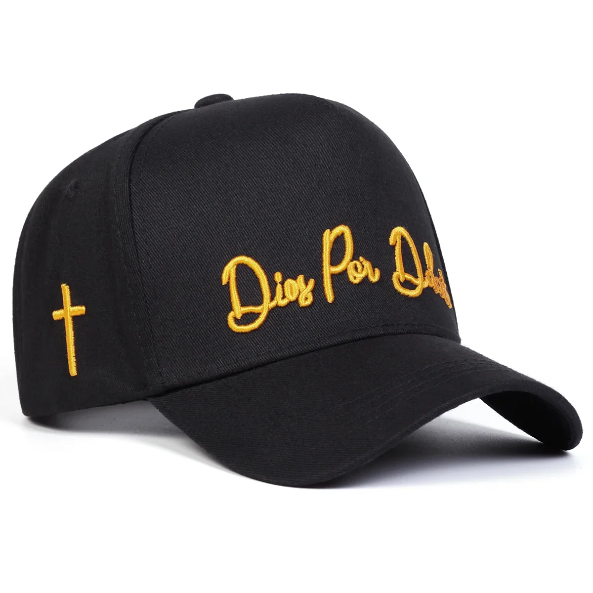 Unisex Letter Embroidery Side Cross Baseball Caps Spring Autumn Outdoor Sunscreen Hat Adjustable Casual Trucker Hats