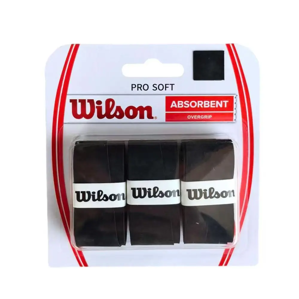 3 шт., теннисная ракетка Wilson, сухие ручки, повязка на повязку, теннисная ракетка, резиновая противоскользящая резиновая ручка для ракетки, ремень, впитывающий пот