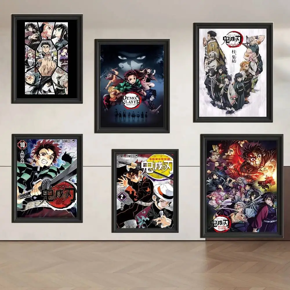 Amine D-Demons S-Slayers Poster Picture Canvas Painting Wall Art Home Decoration Print For Living Room Decor