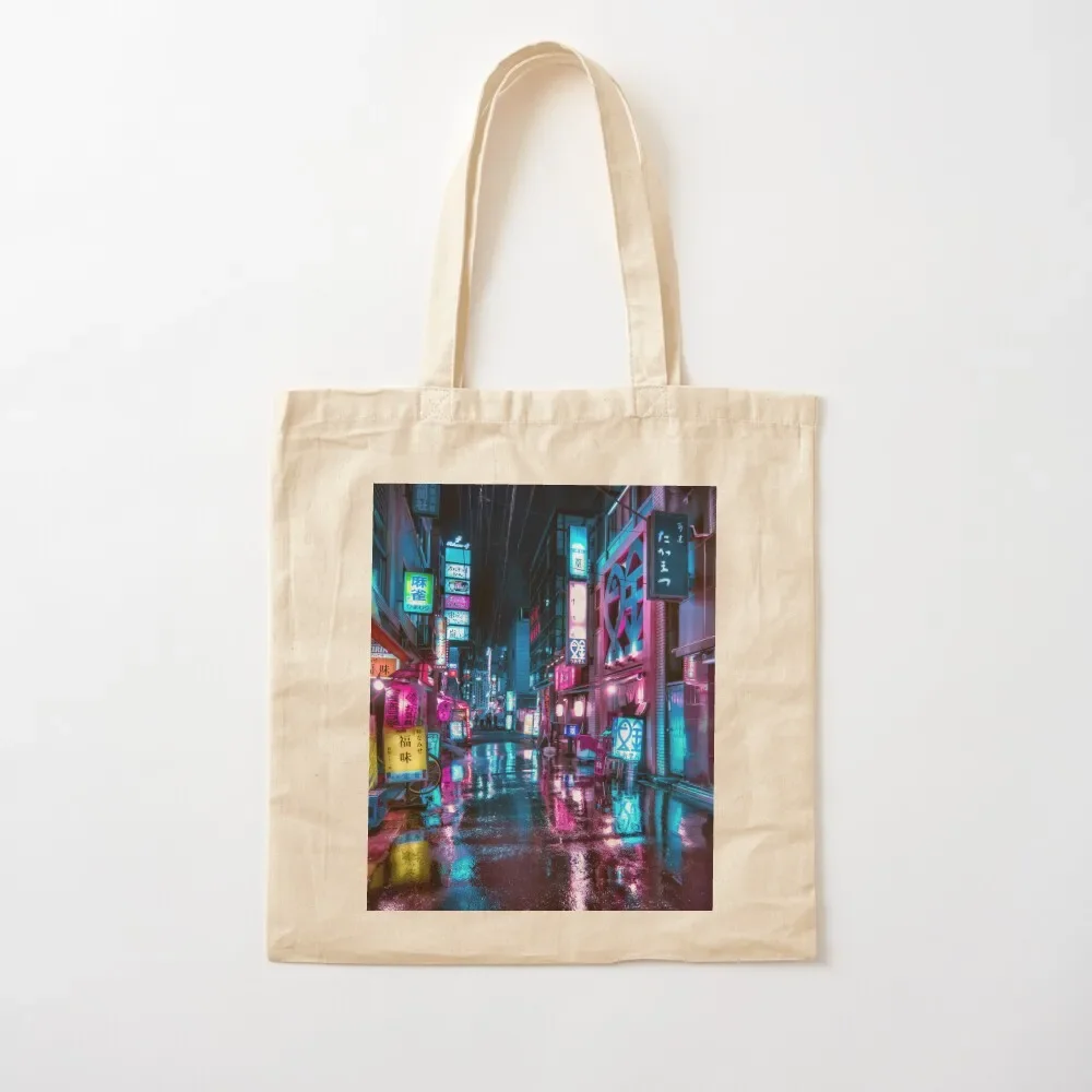 

2025 New Tokyo At Night - Shimbashi Tote Bag Canvas Tote Bag The Tote Bag Canvas