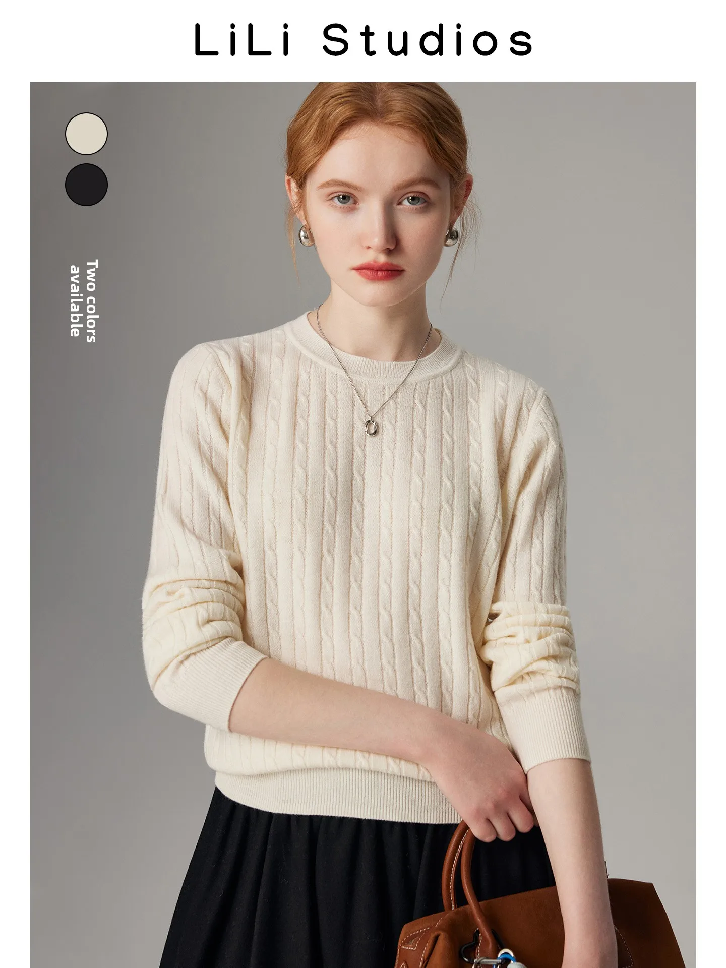 

Красивый женский круглый трикотаж из 00% шерсти, зимний ленивый высококачественный цветной универсальный базовый свитер, удобный крой