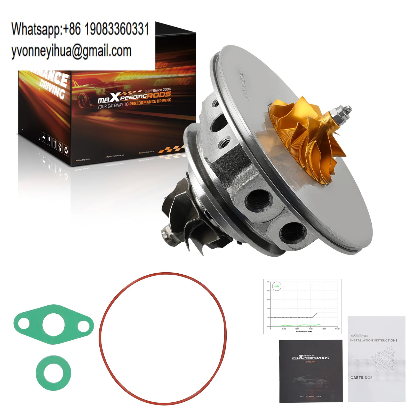 

Картридж турбокомпрессора MaXpeedingrods Billet Turbocharger CHRA для Hyundai Tucson 2016-2018 1.6 16399980016