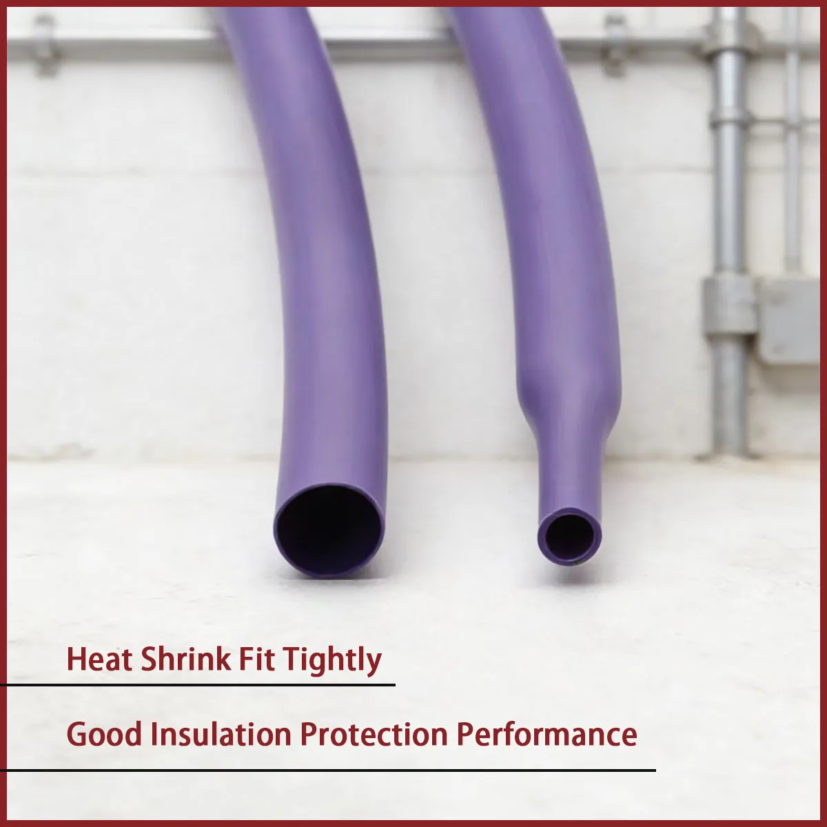 2:1 Polyolefin Heat Shrink Tube Purple Dia 1-50mm Insulated Thermal Cable Sleeve for Wire Protection