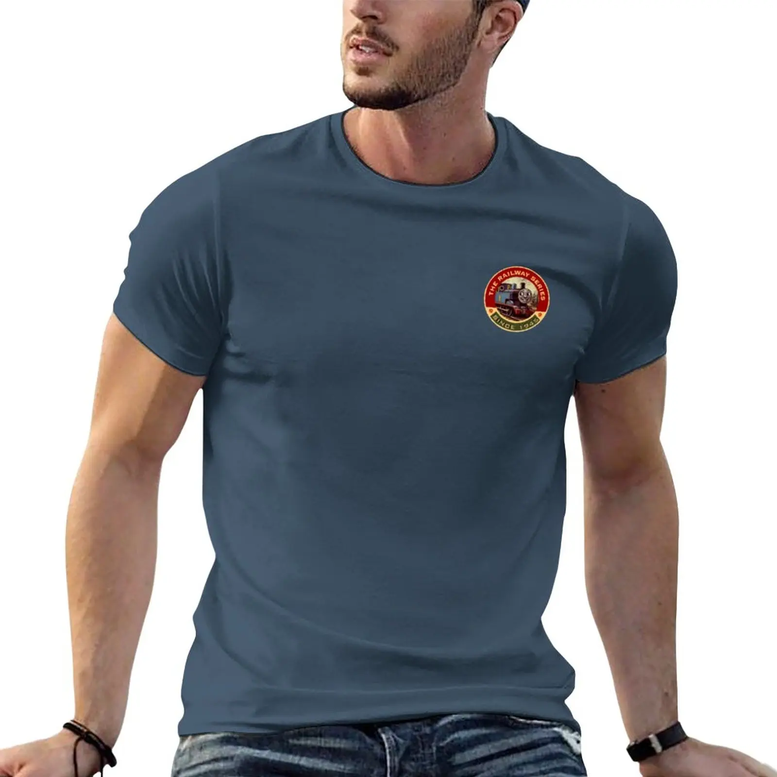 

The Railway Series Badge T-Shirt customs design your own new edition quick-drying plus sizes plain white t shirts men