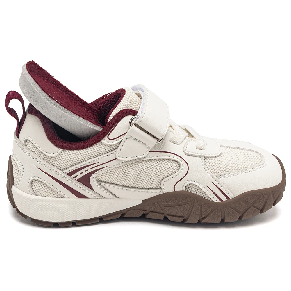 HOBIBEAR Kinder-Sneaker mit breiter Zehenbox, Klettverschluss, rutschfeste Wanderschuhe, Kunstleder-Mesh, Outdoor-Sneaker für Kleinkinder – Detail 4
