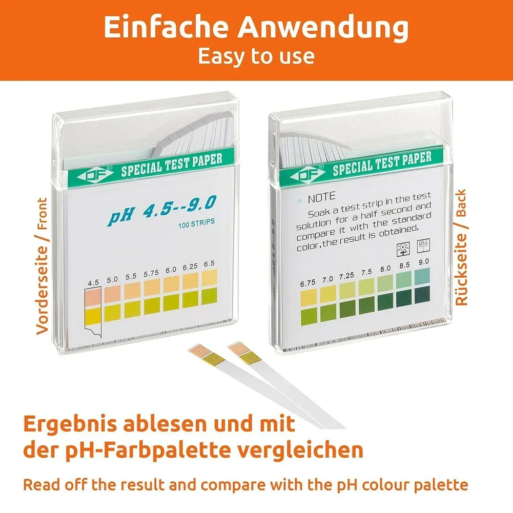 7x9x1cm 6 Removed Individually PH Paper PH Test Strip Aquariums Lndicator Quick Results Drinking Water Pool Water Testing