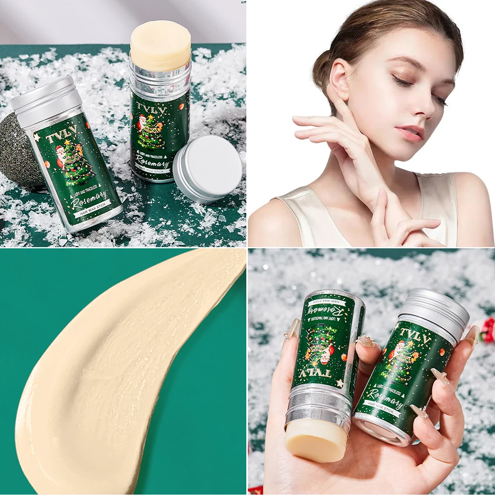 

Christmas gift for women Hair Breaker Hair Wax Stick Broken Hair Finishing Hair Care Anti-frizz Braiding Rosemary Styling Wax