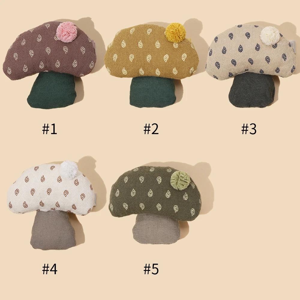 Cute Cartoon Sewant Mushrooms Hair Clips Baby Funny Fabric Bow Hairpins Kids Barrettes Headwear Accessories For Girls