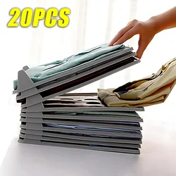 20PCS Shirt Storage Board Stackable T-shirt Organizer Folding Clothes Board Multifunctional Portable Clothes Storage with Handle