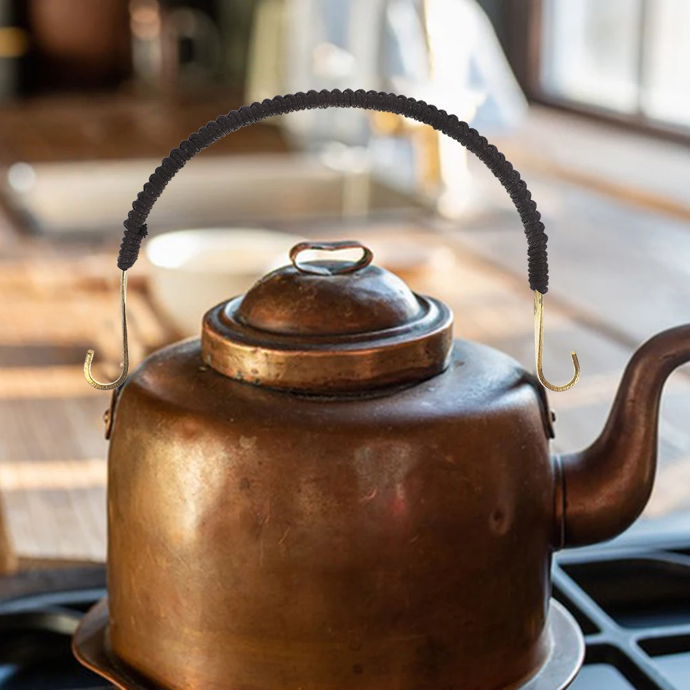 

2Pcs Replacement Teapot Handle Strong Rust-Proof Grip for Kettle Long-Lasting Use Comfortable Non-Slip Household Tea Pot Handle