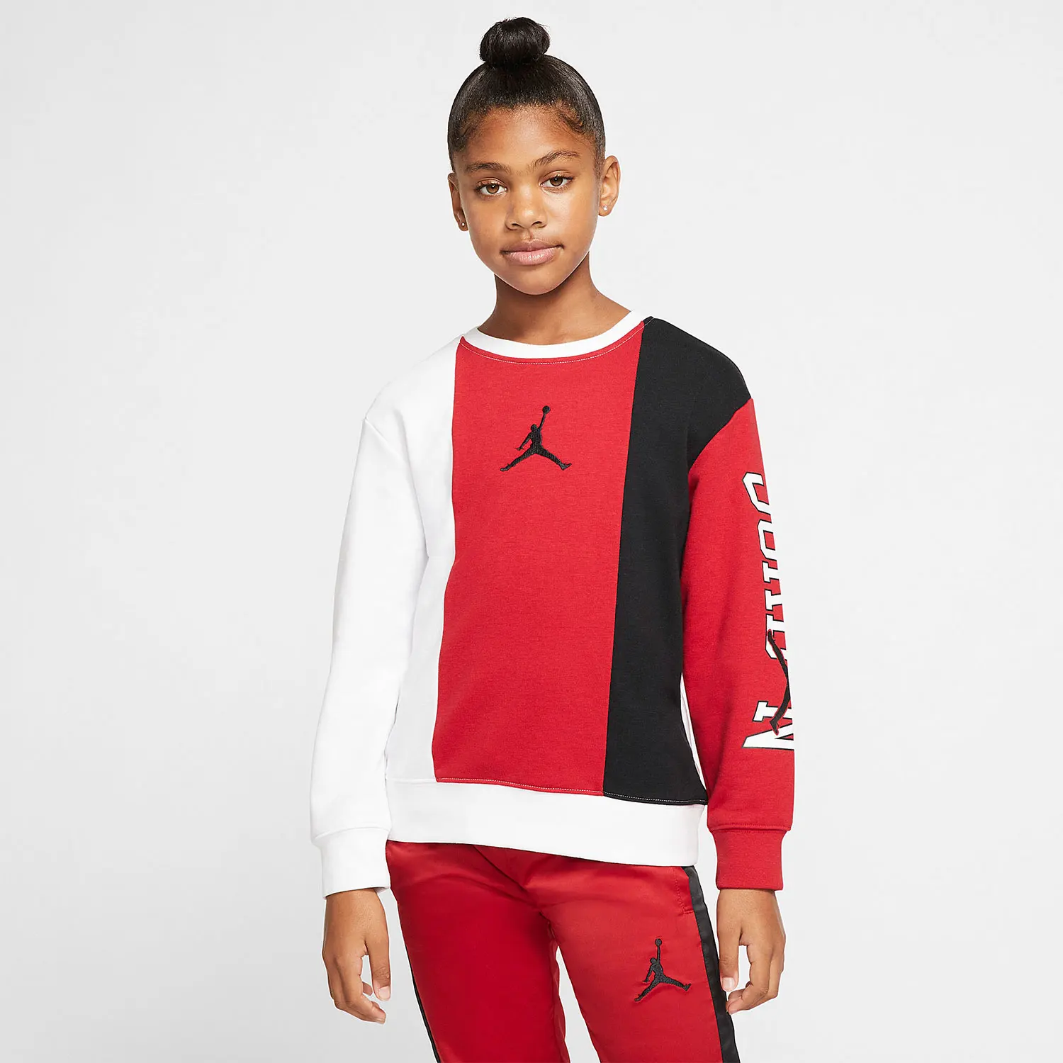 

Оригинальная сезонная новинка от Nike, повседневная спортивная толстовка с круглым вырезом и длинными рукавами для больших детей CV5943-687