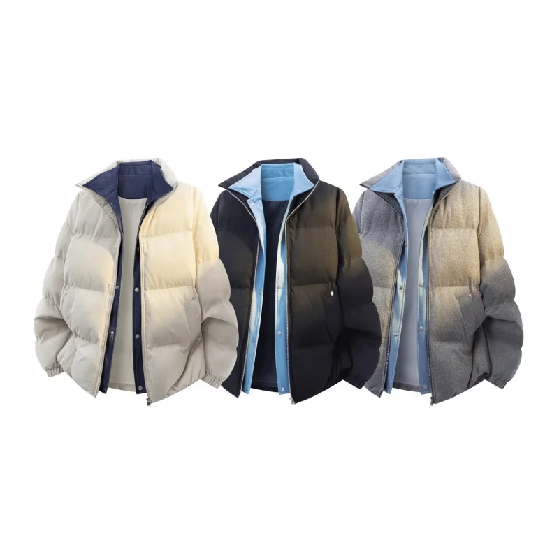 الوقوف طوق يندبروف الرجال سترات قطنية شتاء دافئ عادية سستة الذكور الملابس موضة جديدة سميكة سترات للرجال رائجة البيع #6