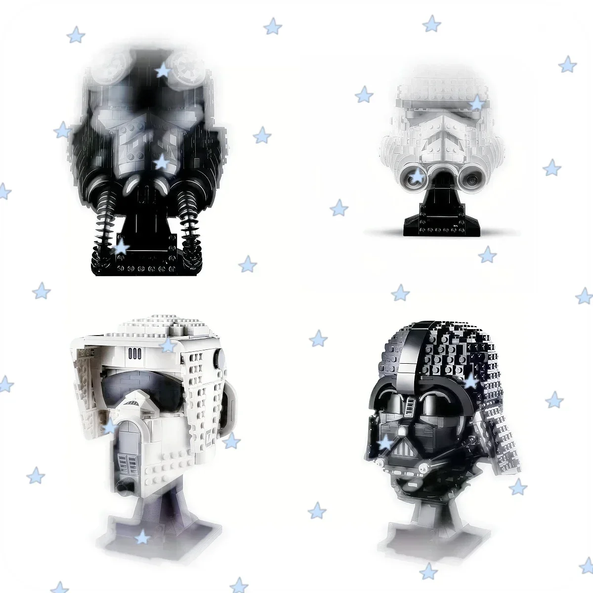 MOC Creative store 2026 NEW  3D  The Mandalorian Darth Vader Luke Skywalker TIE Fighter Building Blocks Bricks Christmas Gifts