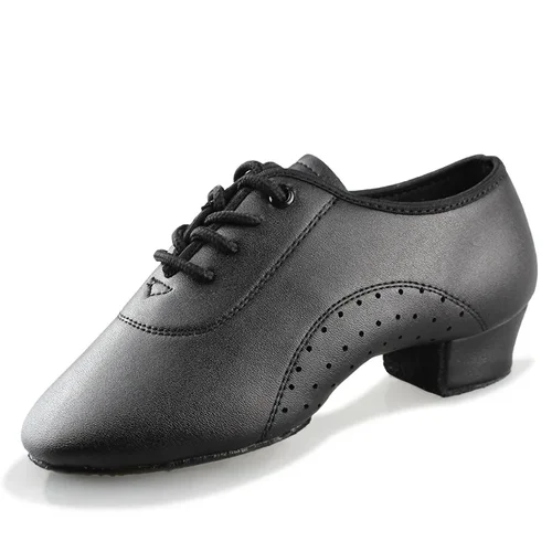 Imagen 2 del producto Zapatos de baile latino para hombre, zapatos de salón de Tango para hombre, zapatos de baile latino para hombre y niño, zapatillas de baile, zapatos de Jazz de 16,5-26,5 CM