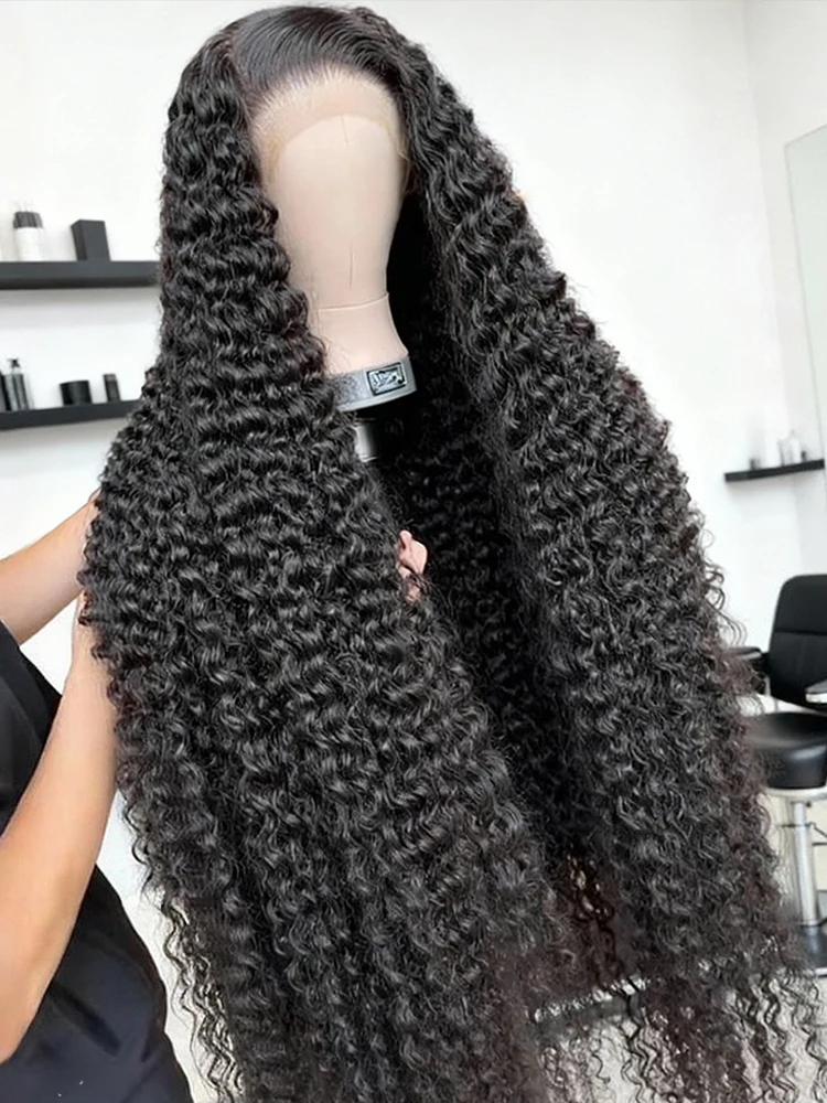 300% الكثافة 13x6 فضفاض موجة عميقة Hd الدانتيل الباروكة الأمامية 40 46 بوصة مجعد غلويليس شعر الإنسان الدانتيل الجبهة الباروكات البرازيلي للنساء