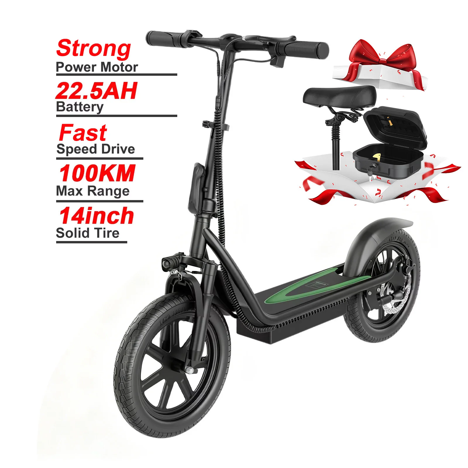 JUICEASE NIEUW Ontwerp EM01/EM01 PLUS Elektrische Scooter 45-100KM Max Bereik Opvouwbare Elektrische Step met 14 inch Band Waterdichte E-scooter