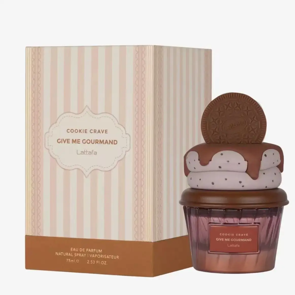 

Lattafa Give Me Gourmand Cookie Crave perfume spray, 2.5oz 75ml