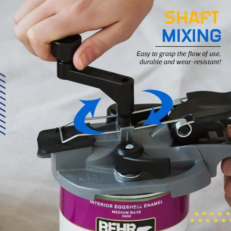 4L/1L Mixing Mate Paint Can Lid Mixer with Mess-Free Handle for Gasoline, Paint, Coating Mixing Stirrer Painting Supplies