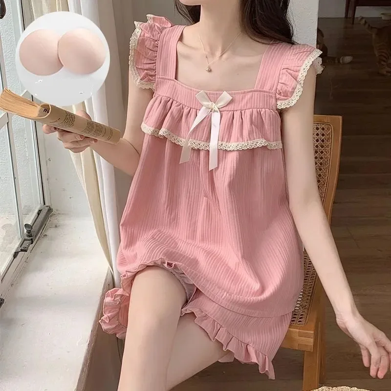 Hot Women's Cute Pajamas Strap Tops&shorts Sleepwear Summer Pijama Casual Nightwear Ladies Pyjamas Home Wears 2 Pice Set New