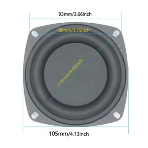 1/2pcs 105 mm 4 인치베이스 라디에이터 스피커 다이어프램 보조 우퍼 진동 멤브레인 수동 라디에이터 블루투스 스피커 DIY 10 최고의 판매 수동 라디에이터베이스 - №7