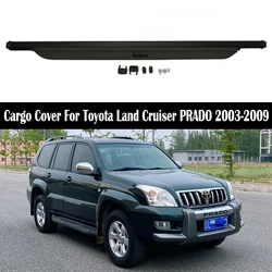 Rear Trunk Cargo Cover For TOYOTA Land Cruiser PRADO LC120 FJ120 120 Security Shield Rear Luggage Curtain Partition Privacy