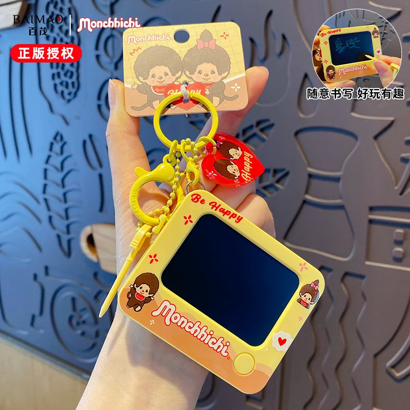 

Monchhichi Doodle board key chain can erase creative rhythm master puzzle toy bag pendant