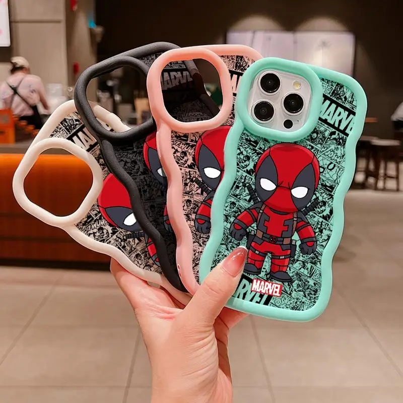 Cartoon Marvel Spider Man Print Phone Case for Motorola Moto G84 G32 G22 G14 EDGE 40 Neo 5G E14 Soft Wave Side Shockproof Cover