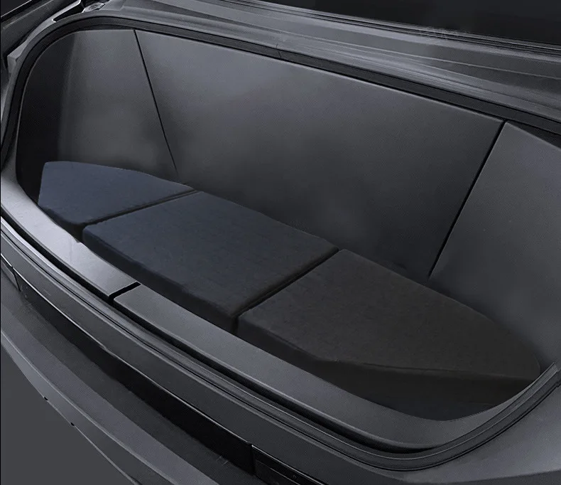 For Tesla Cybertruck 2024-2025 Frunk Seat Cushion Front Trunk Folding Portable Trunk Cushion Front Cabin Folding Pad Accessories
