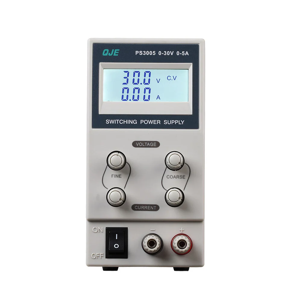 Jesverty PS3005 150W Switching DC Regulated Bench Power Supply Single Variable 0-30V 0-5A Encoder Knob Three-Digit Display