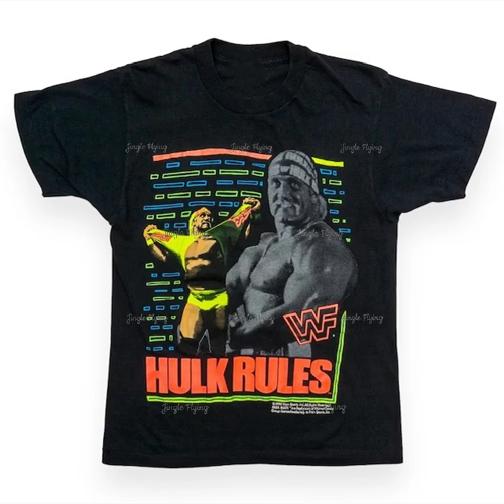 90s Vintage Hulk Rules Wwf Wrestling Women And Man Unisex T-Shirt