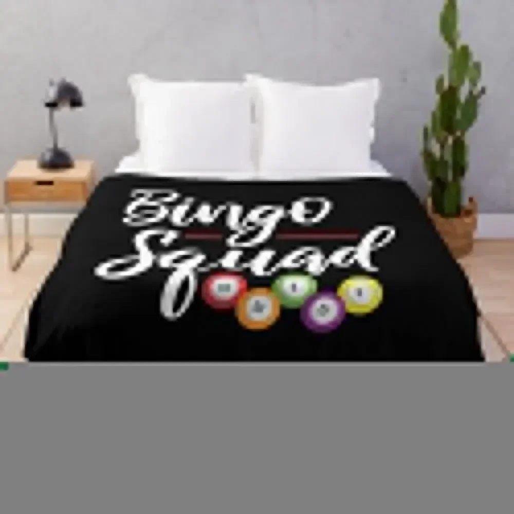 

Funny Bingo Squad Throw Blanket All Weather Soft Throw Blanket for Sofa