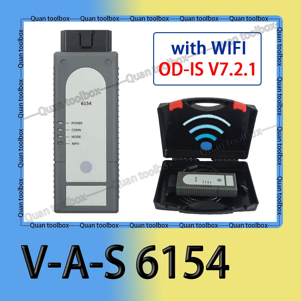 WiFi V-A-S 6154A V1.9 O-DIS V7.2.1 OBD external equipment o-dis v-a-s 6154 diagnostics for cars Vehicle Maintenance Code reader