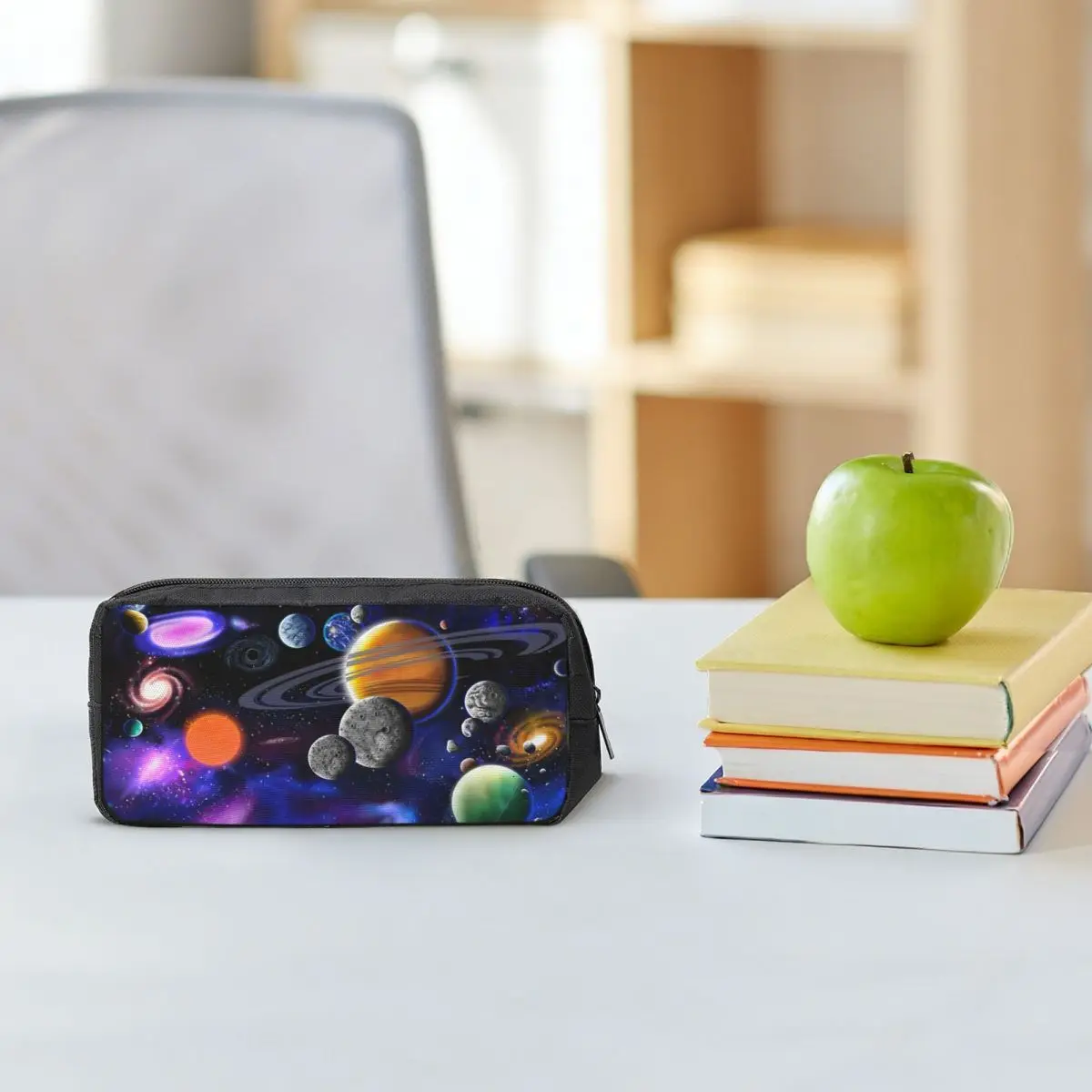 Solar System Space Planets Universe Pencil Cases for Student Gifts Pen Box Pencil Bag Large Capacity Pencil Pouch Pen Holder