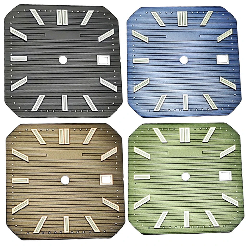 29 مللي متر معقمة NH35 ساعة الطلب الأخضر مضيئة ل NH35 ميوتا 8215 8205 821A DG2813 3804 أجزاء الحركة