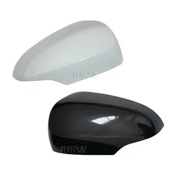 Car Black & White Side Mirror Cover For Toyota Prius C Aqua Axio Premio Rear View Mirror Housing Trim Automotive Accessories