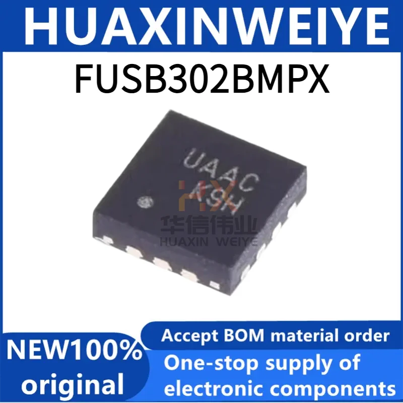 1/5/10PCs new original fusb302xmpx silk screen UAA * mlp-14 fusb302b USB chip