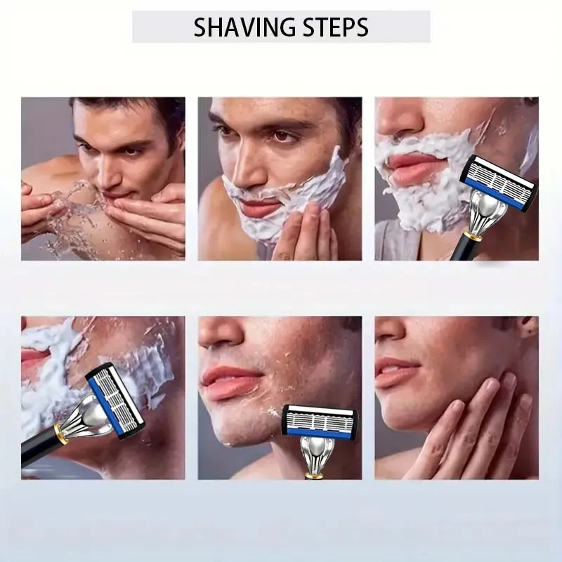 มีดโกนสำหรับผู้ชาย: ด้ามจับกันลื่น 2 อัน, ใบมีดคม 36 ใบ, โกนได้อย่างนุ่มนวลเป็นพิเศษ ปลอดภัย และไม่เจ็บ สิ่งที่ผู้ชายต้องมี